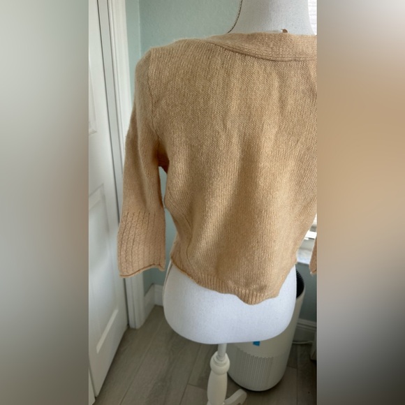 Free People Blush Stud Lace Sequin Knit Cardigan - Picture 8 of 13